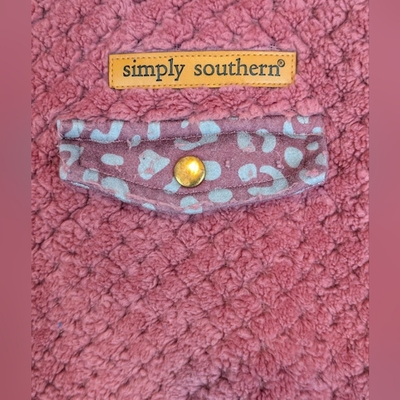 Simply Southern size large rose colored pullover fuzzy & warm - Picture 6 of 13